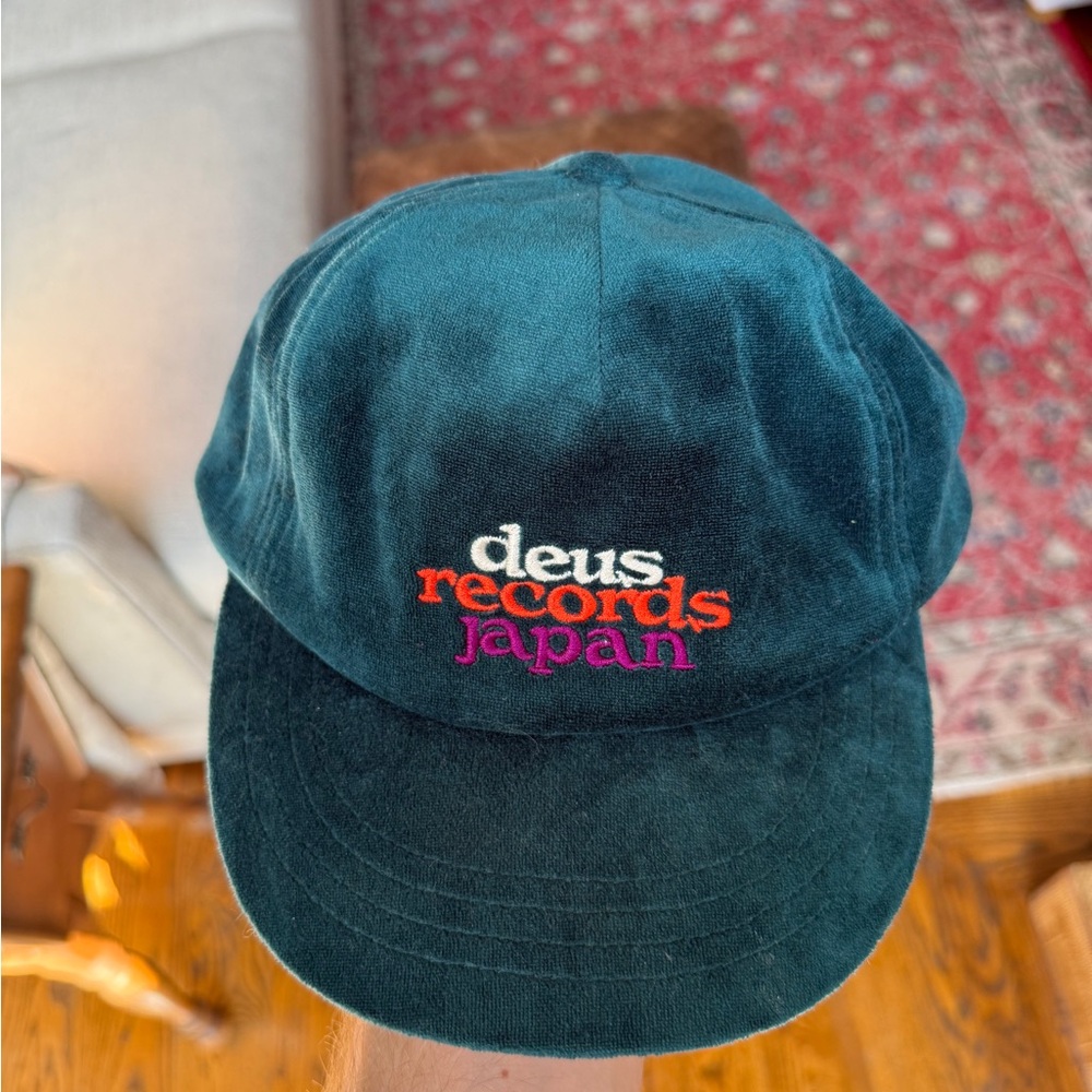 Teal Cap with Embroidered Logo